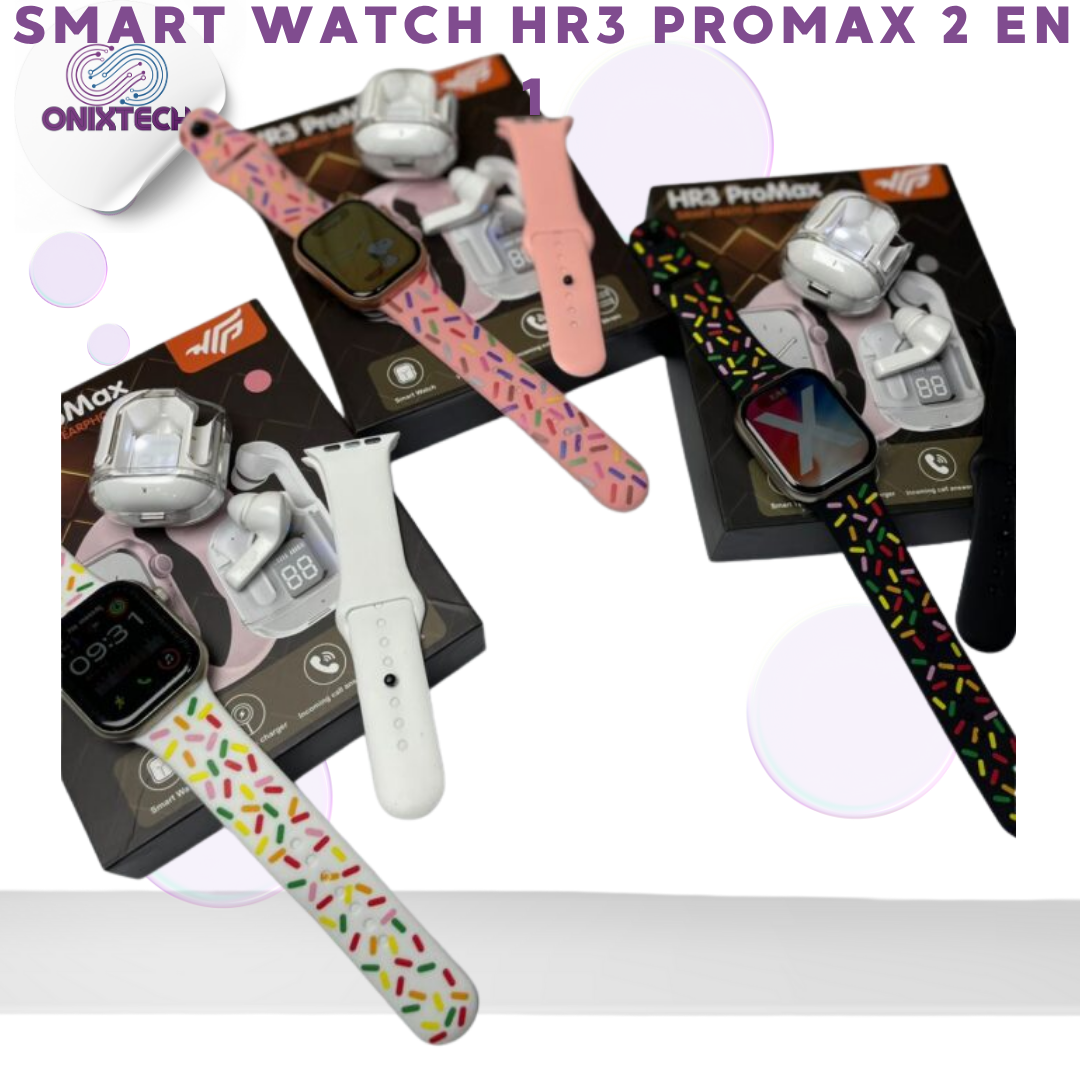 Miniatura 2 de SMART WATCH HR3 PROMAX 2 EN 1